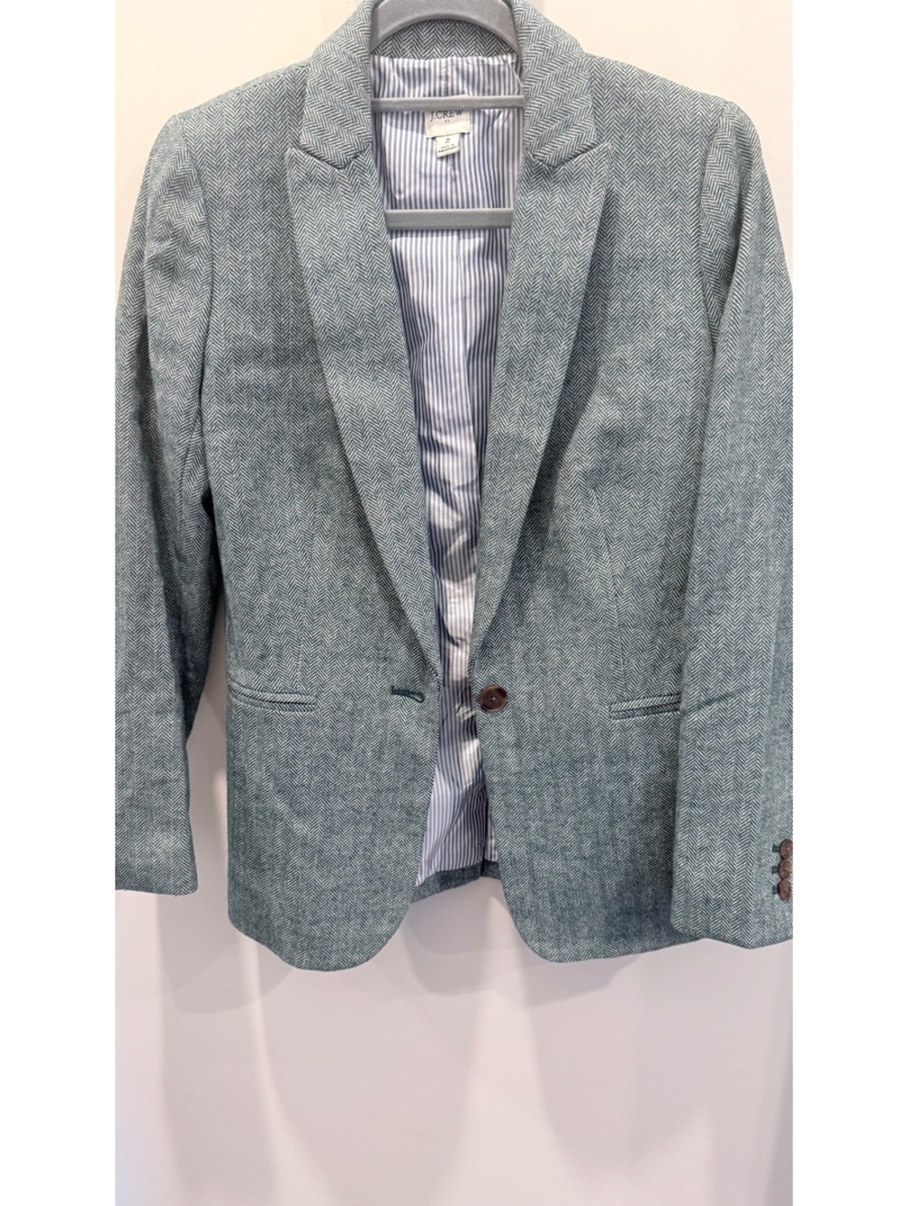 J Crew Herringbone Woman’s Blazer sz 2